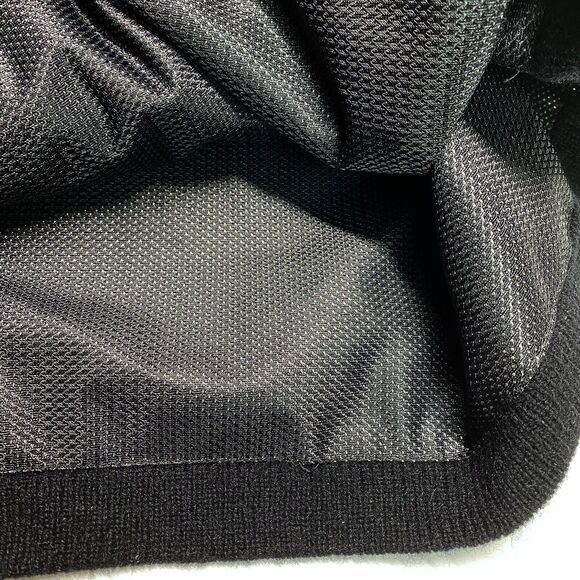 Adidas Wool Sweater Mens XLarge Zip Pullover Black Lined Heavy Thick XL *Flaw - Picture 6 of 12